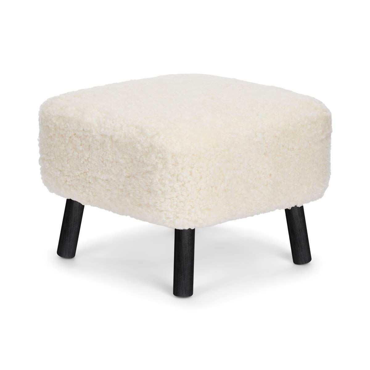 Emily Foot Rest Stool | Short Wool
