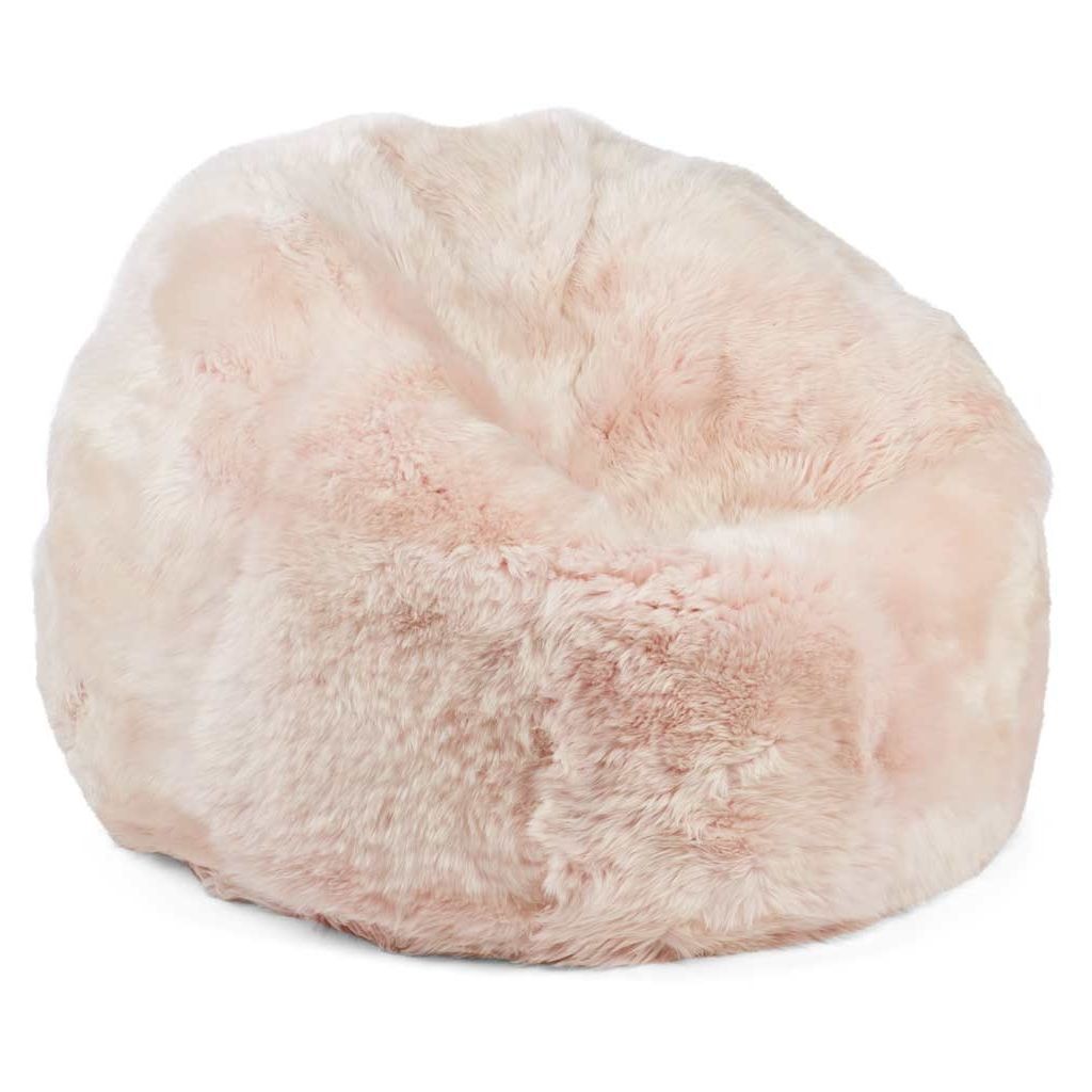 NC | Interior Bean Bag | New Zealand Sheepskin | LW | 36 x 36 inch | 92 x 93 cm