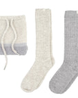Montecito Socks Sets with Drawstring Pouch - Heathered - Kash-lounge™