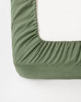 Forest green linen sheet set (4 pcs)