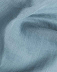 Gray blue linen fitted sheet
