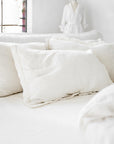Linen pillow sham