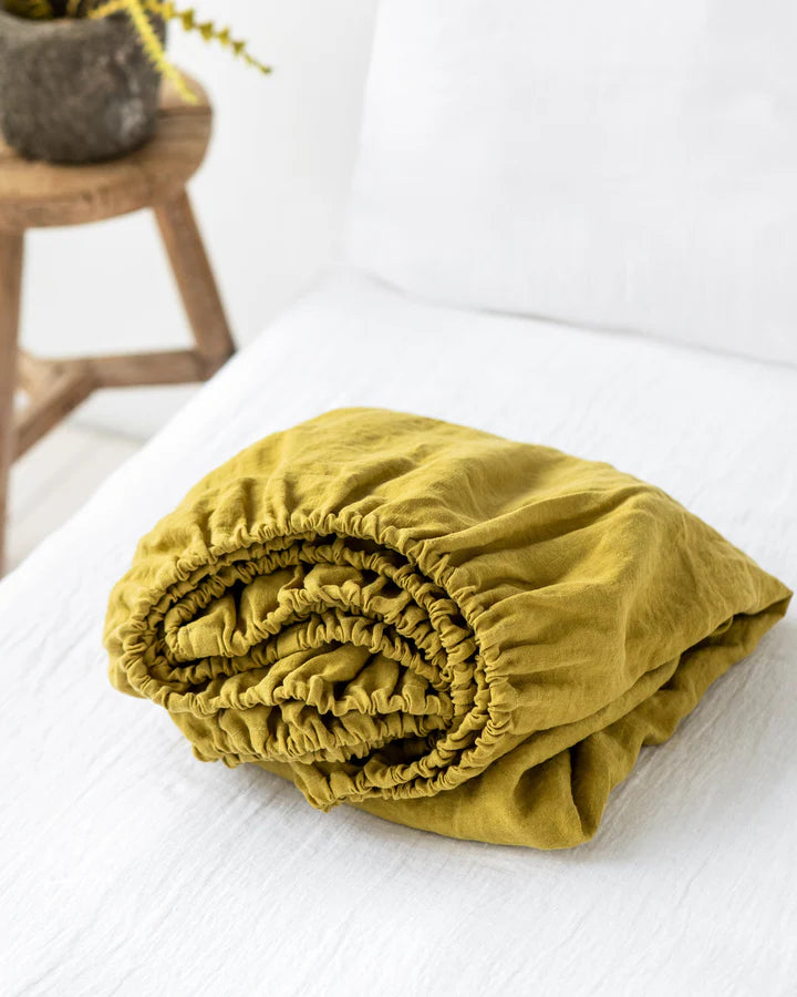 Chartreuse fitted sheet