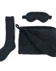 Travel Blanket / Socks / Eye Mask Set - Fleck