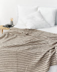Thin Striped waffle blanket