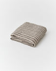 Thin Striped waffle throw blanket