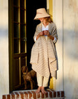 Thin Striped waffle throw blanket