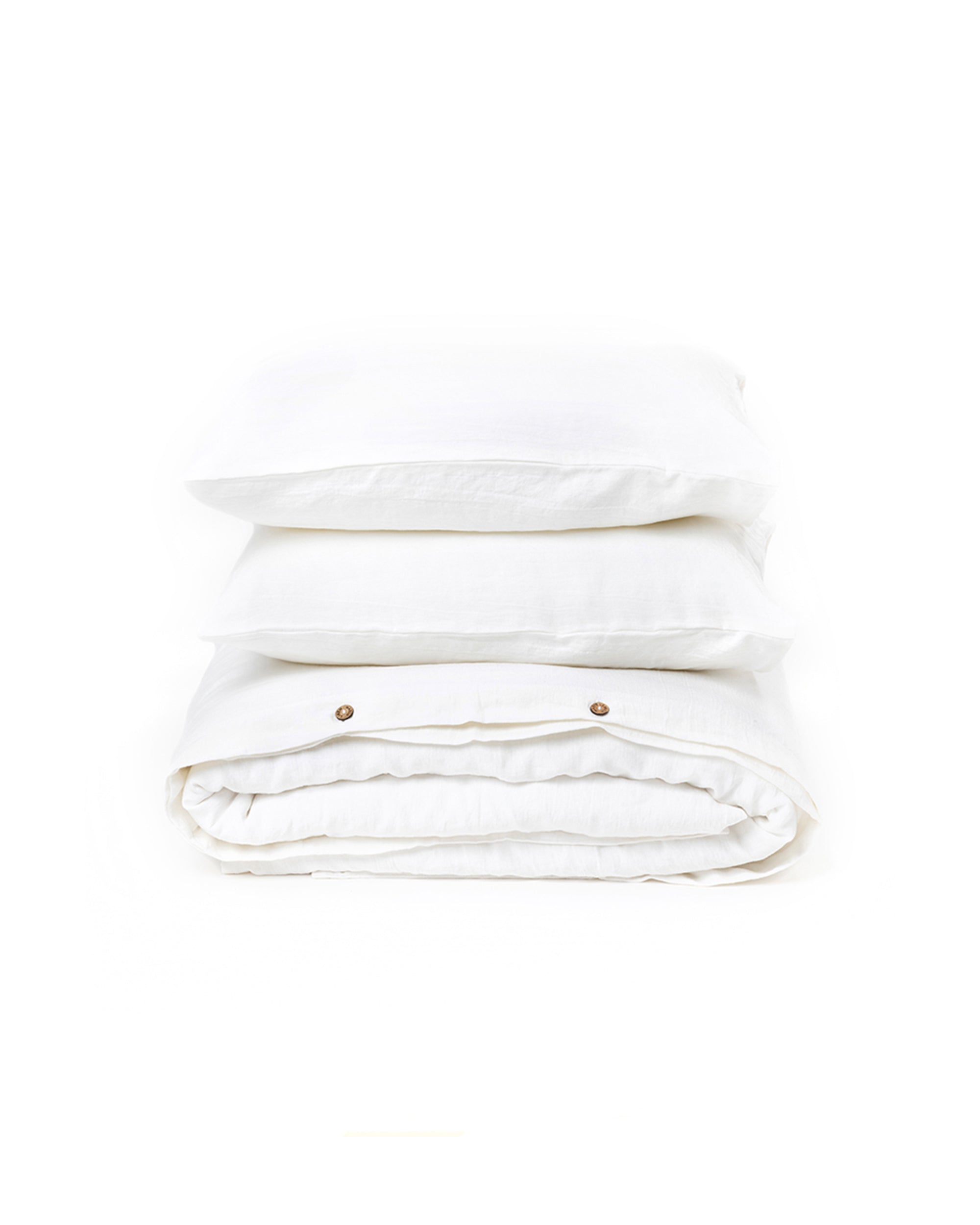 White linen duvet cover set (3 pcs)
