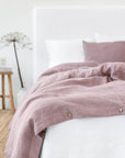 Woodrose linen duvet cover