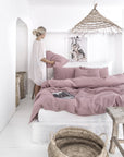 Woodrose linen duvet cover