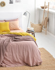 Woodrose linen duvet cover