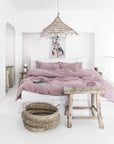Woodrose linen sheet set (4 pcs)