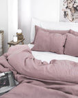 Woodrose linen sheet set (4 pcs)